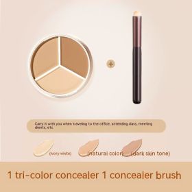 Three Color Concealer To Cover Acne Spots And Dark Circles