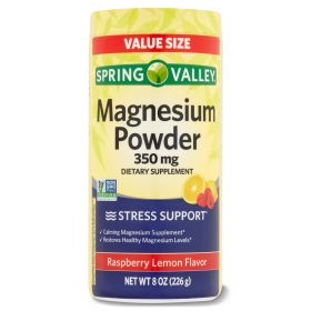 Spring Valley Magnesium Powder Raspberry Lemon Flavor;  350 mg;  8 oz