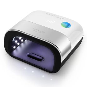 Painless quick-drying induction nail light therapy machine (Option: White-UK)