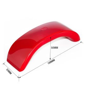 LED Nail Art Lamp Gel Dryer Nail Art Lamp Mobile Phone Modeling Curing UV Gel (Color: Red)