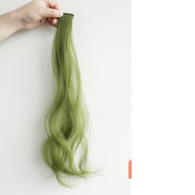 Curly Hair Hanging Ears, Hair Extension, Highlighting, Long Hair, Popular Color Wig (Color: Green)