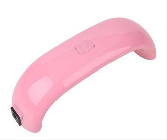 9W Mini USB LED UV lamp for Nails Dryer For Curing Led Rainbow Lamp For Nail Gel Polish Dryer Manicure Tools Lamp for Nail (Color: Pink)