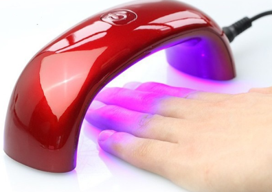 9W Mini USB LED UV lamp for Nails Dryer For Curing Led Rainbow Lamp For Nail Gel Polish Dryer Manicure Tools Lamp for Nail (Color: Red)