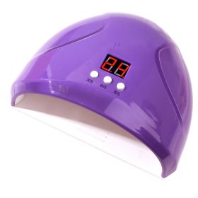 Phototherapy machine for baking nail polish glue (Color: Purple)