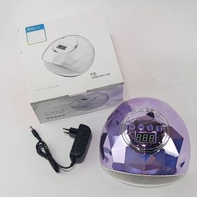 Colorful nail phototherapy machine (Option: Purple-EU)