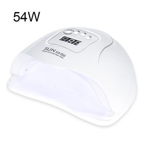 High-power Quick-drying Phototherapy Lamp Nail Dryer (Option: White-US)