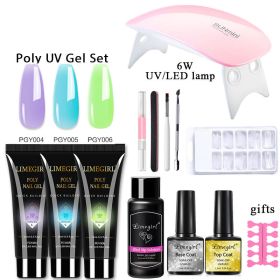 Nail Extension Gel Set Crystal UV Phototherapy (Option: 4style-USB)