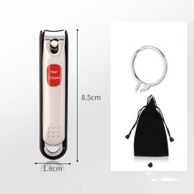 High-end Portable Original Large Imported Nail Clippers (Option: Large champagne silver)