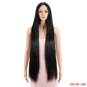 Long Straight Hair Synthetic Fiber Headgear (Option: 1B)