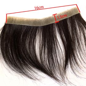 Front Men Toupee Human Hair Piece For15CM (Option: Style1)