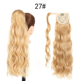 Invisible Velcro Big Wave Ponytail Chemical Fiber Curly Hair (Option: 27)