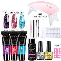 Nail Extension Gel Set Crystal UV Phototherapy (Option: 10style-USB)