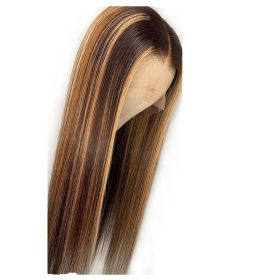 Piano Color Real Hair T-shaped Headgear (Option: 20inch)