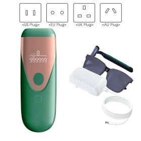 Bikinis IPL Hair Removal LCD Display Perm (Option: Green-No box-UK)