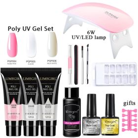 Nail Extension Gel Set Crystal UV Phototherapy (Option: 5style-USB)