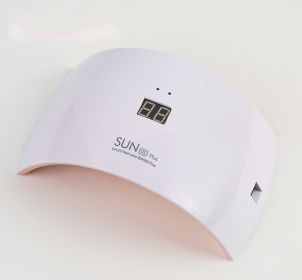 LED Sensor Nail Lamp With Display (Option: White-US)