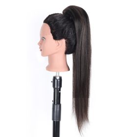 Drawstring Straight Hair Wig Ponytail Braids (Option: 1B-18inch)