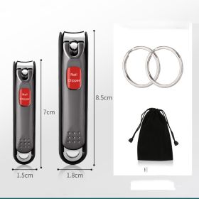 High-end Portable Original Large Imported Nail Clippers (Option: Starry Night Black Two Piece S)