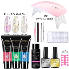 Nail Extension Gel Set Crystal UV Phototherapy (Option: 3style-USB)